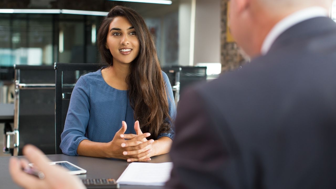 woman job interview